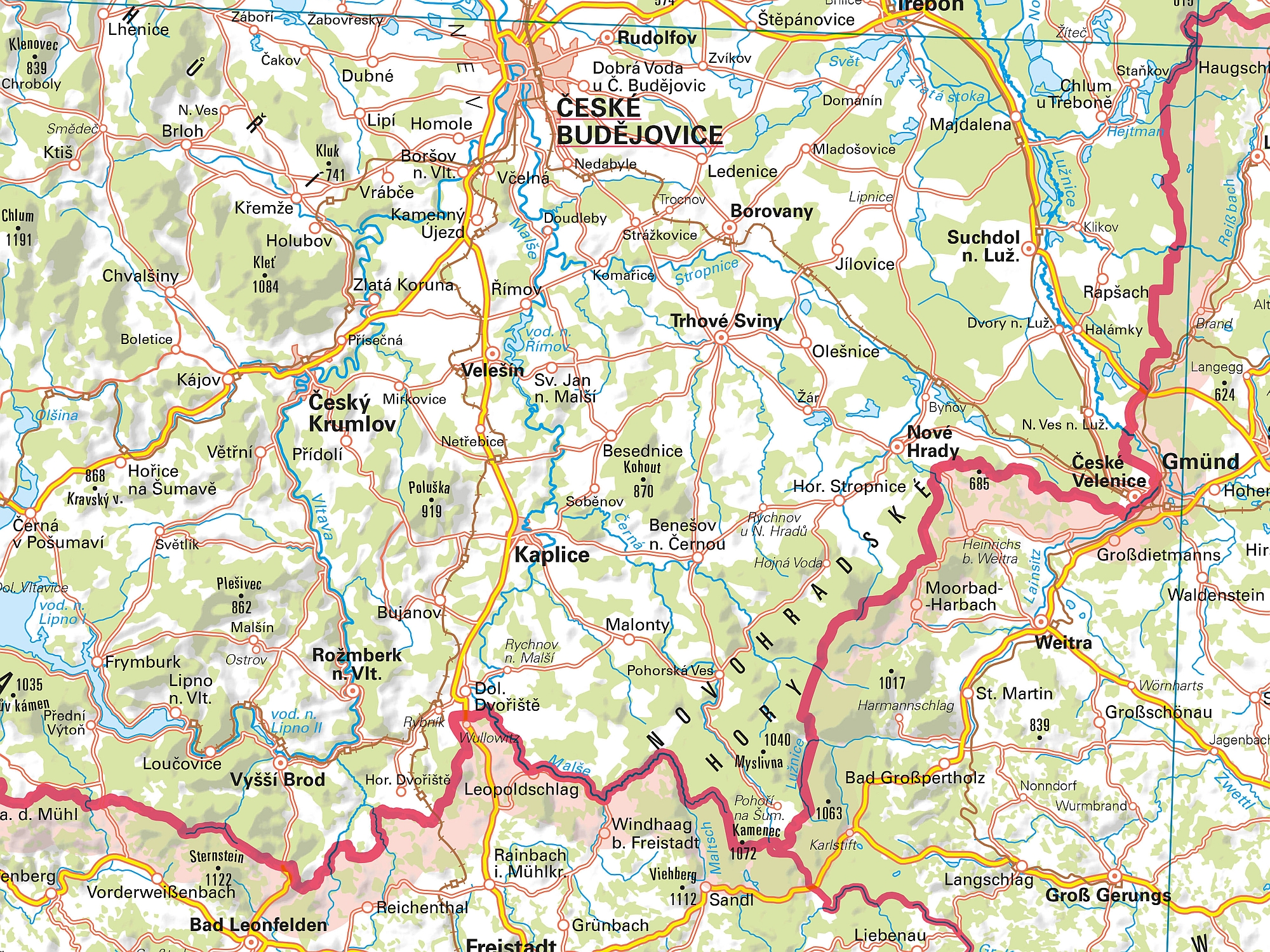 MAPA ČESKÉ REPUBLIKY 1 : 500 000