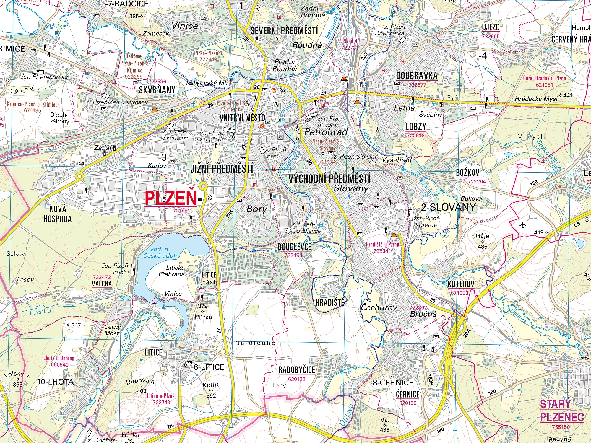MAPA OBCÍ S ROZŠÍŘENOU PŮSOBNOSTÍ 1 : 50 000